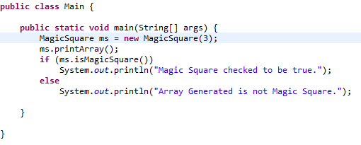 C Program For Magic Square